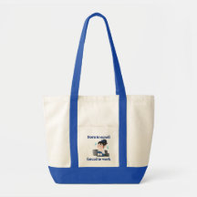 Born to Scroll, Forced to Work – Funny Tote Bag 