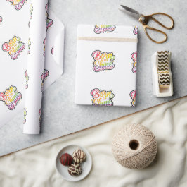 Born to Shine Pride | LGBTQ Regenbogen-Zitat-Kunst Geschenkpapier