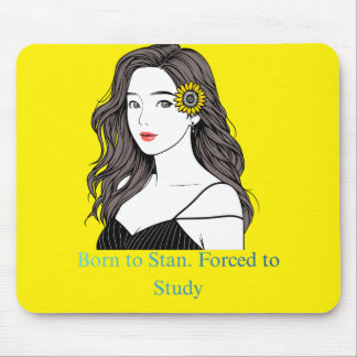 Born to Stan – K-Pop Aesthetic Girl Mouse Pad Mousepad