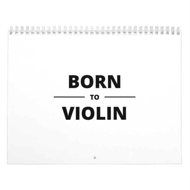 BORN TO VIOLIN KALENDER (Titelbild)