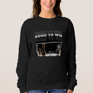 BORN TO WIN Schach-Sieg Hoodie – Motivierend