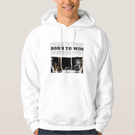 BORN TO WIN Schach-Sieg Hoodie – Motivierend
