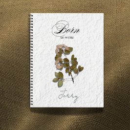 Born to Write | Poetcore Name Design Notizbuch