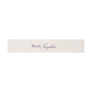 Born Together Twin Love Baby Shower Einladungsbanderole