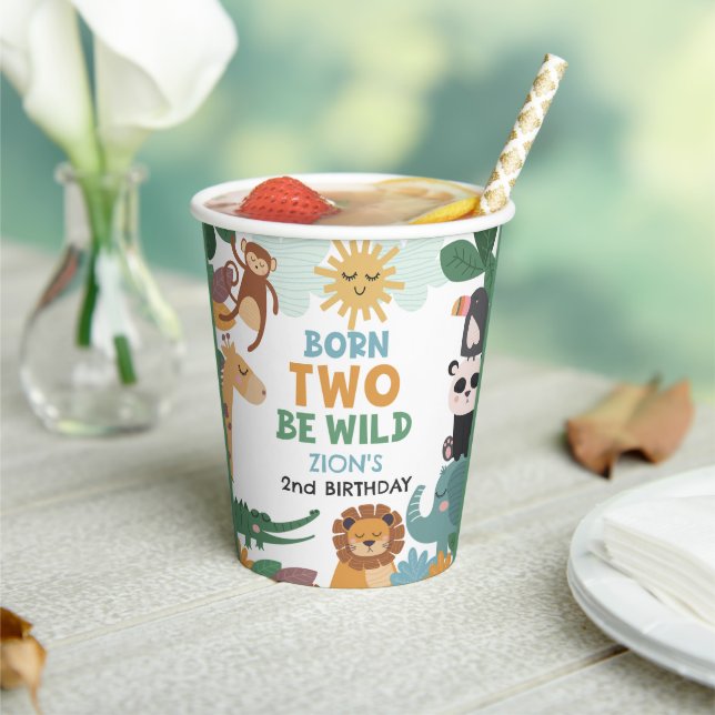 Born Two Be Wild Junge  Pappbecher (In Situ)