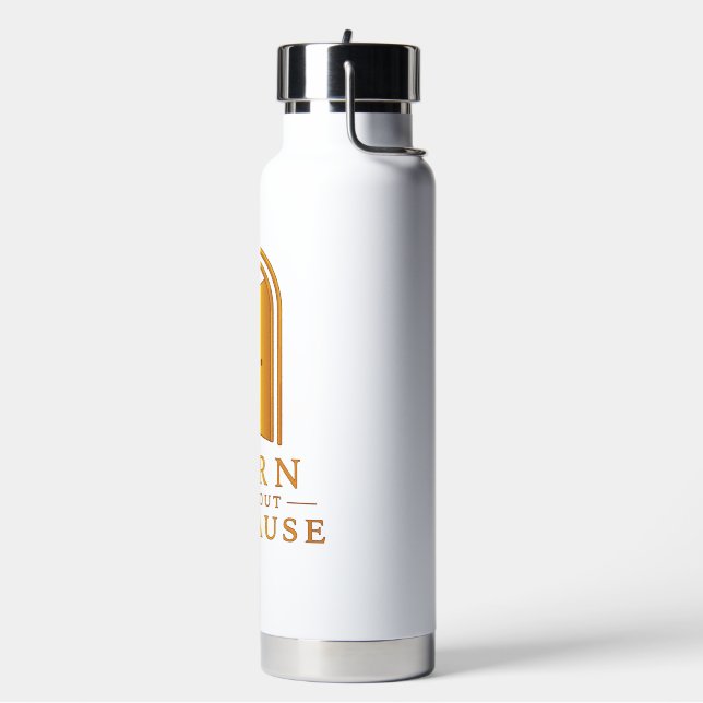 Born Without Applause Tür & Feder Wasserflasche Trinkflasche (Links)