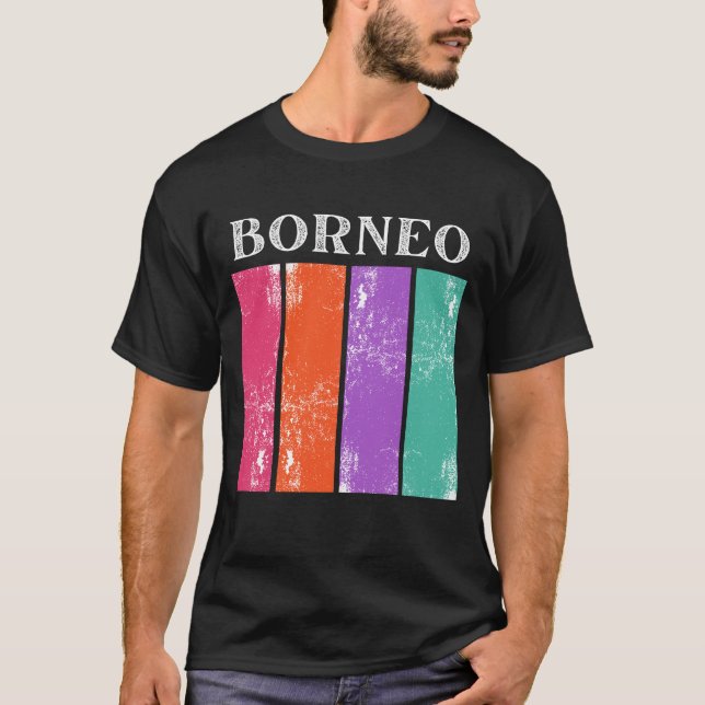 Borneo, Indonesien T-Shirt (Vorderseite)