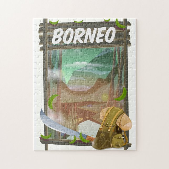 Borneo Jungle Reiseplakat (Vertikal)