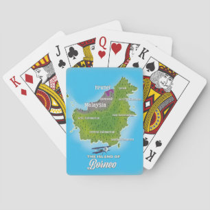 Borneo-Karte Spielkarten