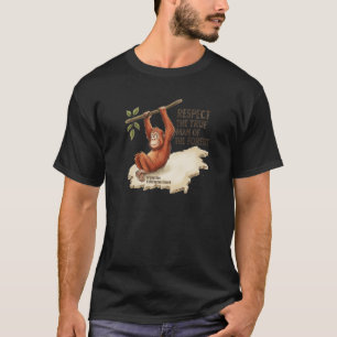 Borneo Orang-Utan Kalimantan Karte Conservation T- T-Shirt