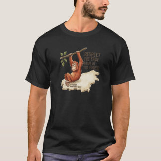 Borneo Orang-Utan Kalimantan Karte Conservation T- T-Shirt
