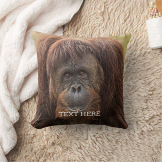 Borneo Orangutan Schöne Fotografie Kissen