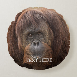 Borneo Orangutan Schöne Fotografie Rundes Kissen
