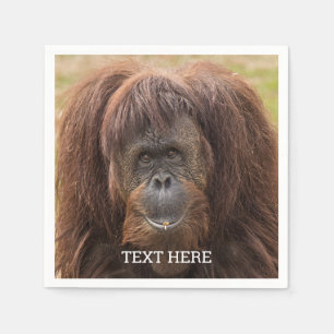 Borneo Orangutan Schöne Fotografie Serviette