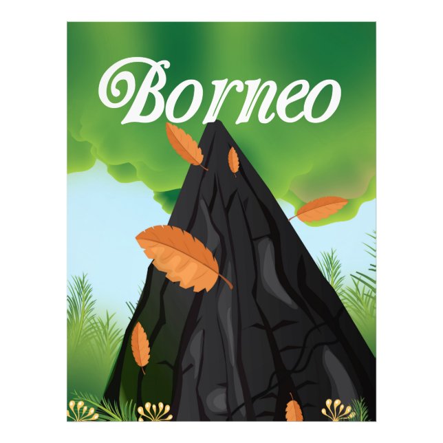 Borneo Rainforest travel poster (Vorne)