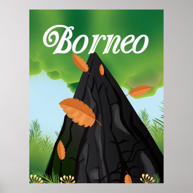 Borneo Rainforest travel poster (Vorne)