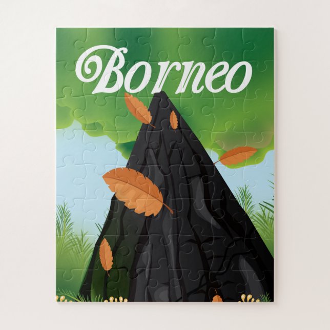 Borneo Rainforest travel poster (Vertikal)