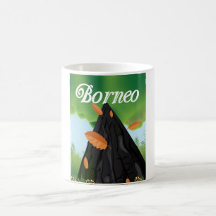 Borneo Rainforest travel poster Kaffeetasse