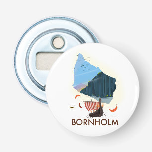 Bornholm Island Viking Map Flaschenöffner