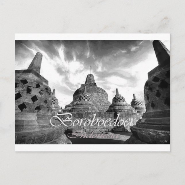 Boroboedoer-Testreihe Postkarte (Vorderseite)