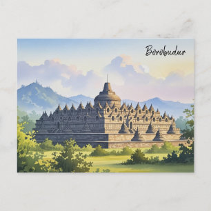 Borobudur Indonesien Reise Postkarte