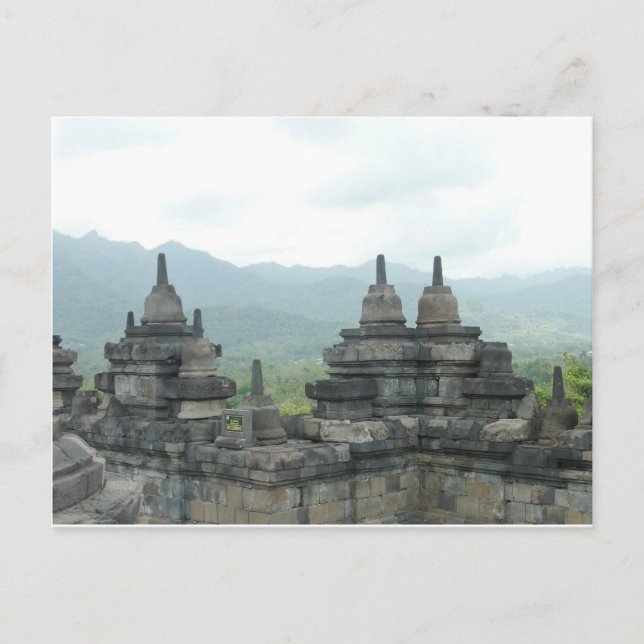 Borobudur Temple, Yogjakarta Postkarte (Vorderseite)