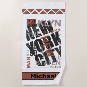 Borough Blend: New Yorker Vermächtnis Strandtuch