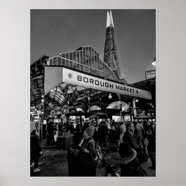 Borough Market London Bridge Poster (Vorne)