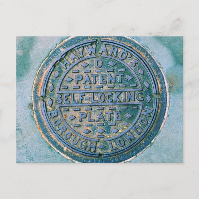 Borough of London Utility Cover Postcard Postkarte (Vorderseite)