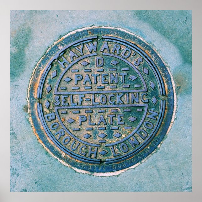 Borough of London Utility Cover Poster (Vorne)