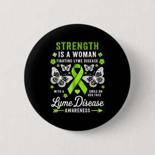 Borreliose-Bewusstsein Frauen Schmetterling Borrel Button