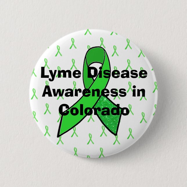 Borreliose-Bewusstsein in Colorado Button (Vorderseite)
