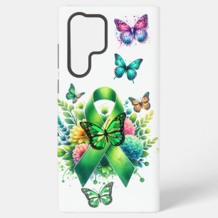 Borreliose-Bewusstseins-Schleife und Schmetterling Samsung Galaxy Hülle