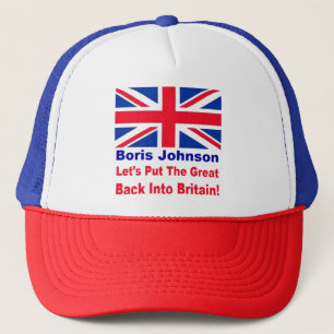 Borris Johnson - Wir setzen den Großen zurück in Truckerkappe