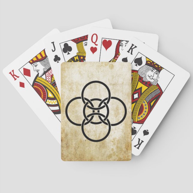 Borromäische Kreuzritte Spielkarten (Rückseite)