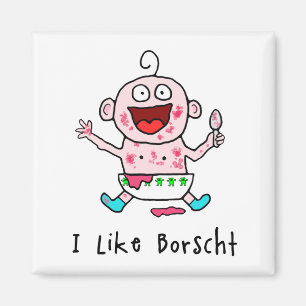 Borscht Baby Magnet