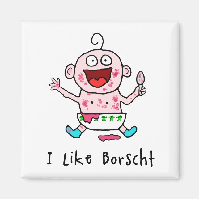 Borscht Baby Magnet (Vorne)