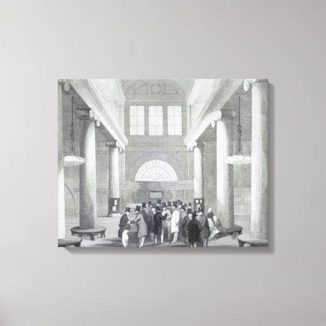 Börse Leinwanddruck (Vorderseite)
