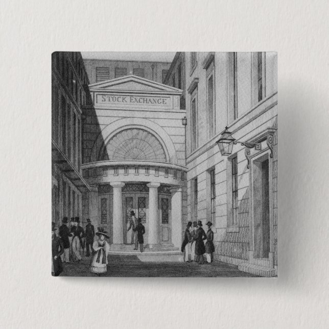 Börse, London, 'vom Großstadtbewohner Button (Vorderseite)