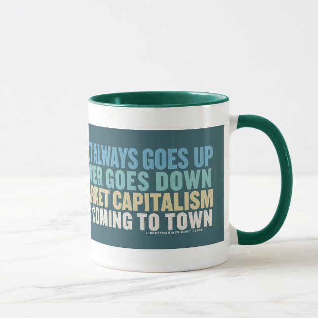 Börsen u. Weihnachtsmann-Tasse Tasse (Rechts)