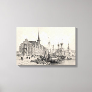 Borsen und Christianborg Palace Leinwanddruck