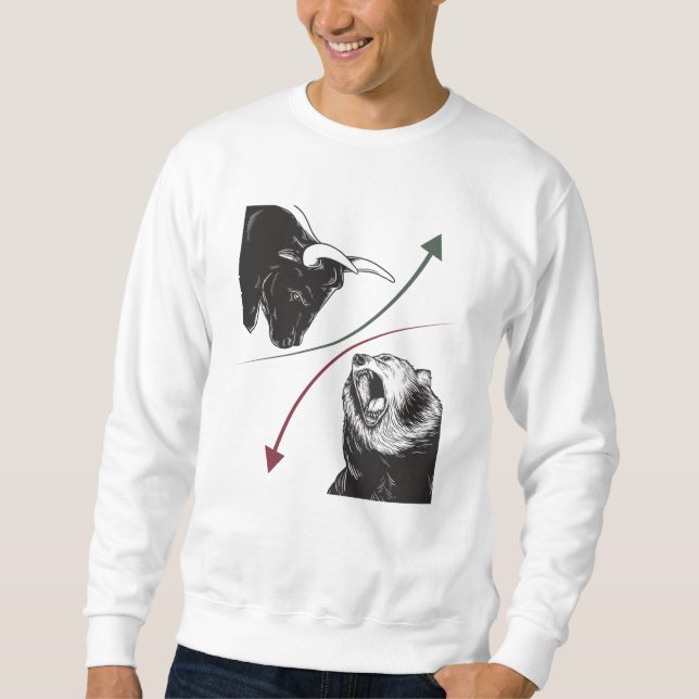 Börsenaktien Börsenkurse als Bärenpreise Sweatshirt (Vorderseite)