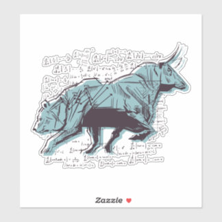 Börsenanalyse Aufkleber