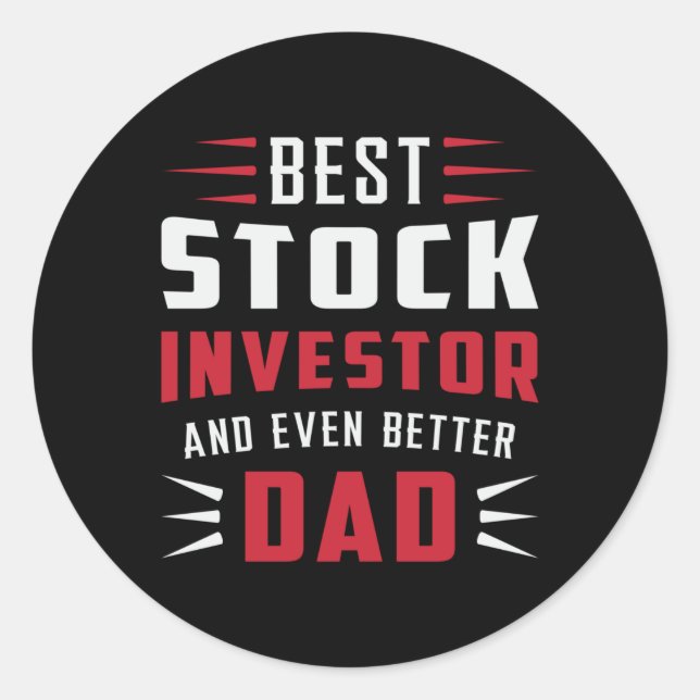 Börsenanleger Bull Trading Trading Runder Aufkleber (Vorderseite)