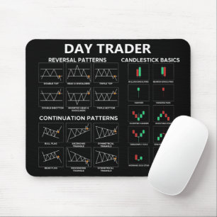 Börsenhandelskarten für Tagesanleger Mousepad
