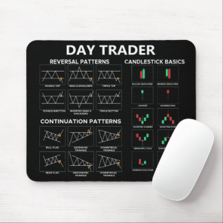 Börsenhandelskarten für Tagesanleger Mousepad