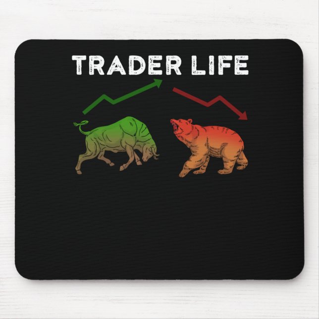 Börsenhändler Geschenke Day Trading Geschenk Markt Mousepad (Vorne)