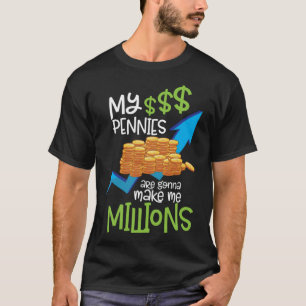 Börsenhändler Handel Pennies Penny Stocks T-Shirt