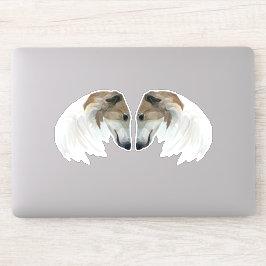 Borzoi Beauties Custom-Cut Vinyl Sticker