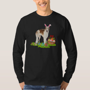 Borzoi Dog Ostereier Jagen Bunny Borzoi Ostern T-Shirt